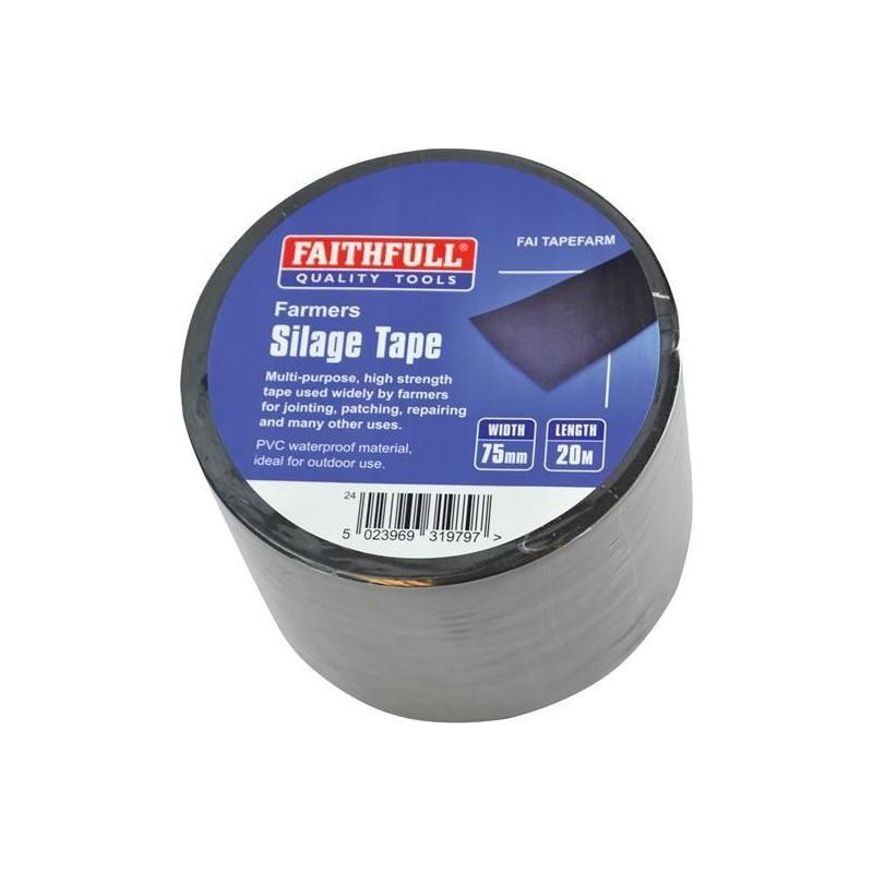 Faithfull Farmer's Silage Tape 75mm x 20m Faithfull - RockBottom Northampton