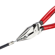 Knipex 08 21 185 SB Needle-Nose Combination Pliers plastic coated black atramentized, 185mm Draper - Town Tools