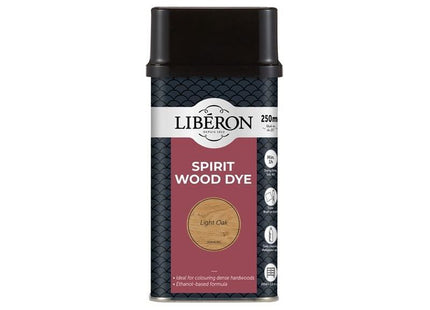 Liberon Spirit Wood Dye Light Oak 250ml Liberon - RockBottom Northampton