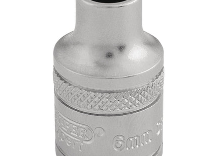 Draper 6 Point Metric Socket, 3/8" Sq. Dr., 6mm 16531 Draper - Town Tools 