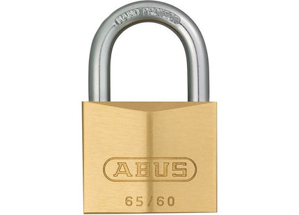 Abus Mechanical 65/60mm Brass Padlock Keyed Alike 601 ABUS Mechanical - RockBottom Northampton 