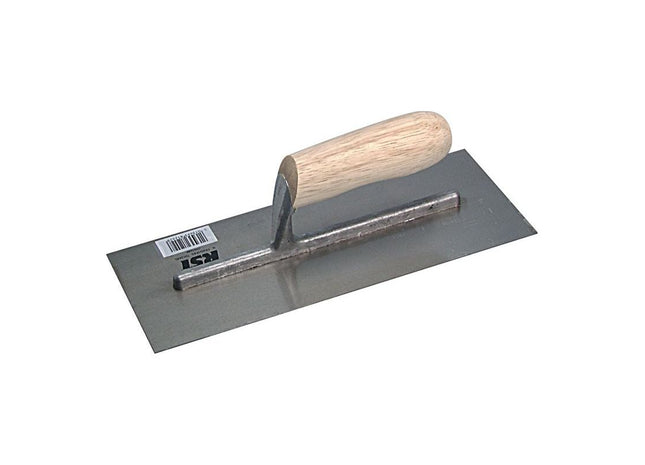 R.S.T. Plasterer's Finishing Trowel Grade B Banana Wooden Handle 11 x 4.1/2in R.S.T. - RockBottom Nothampton