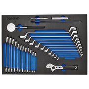 Bunker Ring Spanner and Open End Ratchet Set in EVA Foam Inlay (27 Piece) Draper - Town Tools