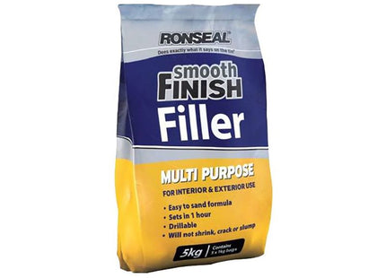 Ronseal Smooth Finish Multipurpose Wall Powder Filler 5kg Ronseal - RockBottom Nothampton