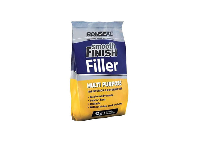 Ronseal Smooth Finish Multipurpose Wall Powder Filler 5kg Ronseal - RockBottom Nothampton
