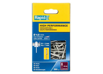 Rapid High Performance Rivets 4.8 x 10mm (Box 350) Rapid - RockBottom Nothampton