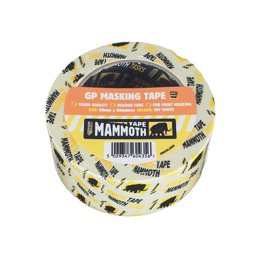 Everbuild Sika Mammoth Retail Masking Tape 25mm x 50m Everbuild Sika - RockBottom Northamptin