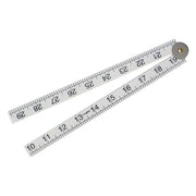 Faithfull Folding Rule White ABS Plastic 1m (36in) Faithfull - RockBottom Northampton