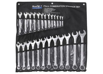 Bluespot Tools Combination Spanner Set, 25 Piece BlueSpot Tools - RockBottom Northampton