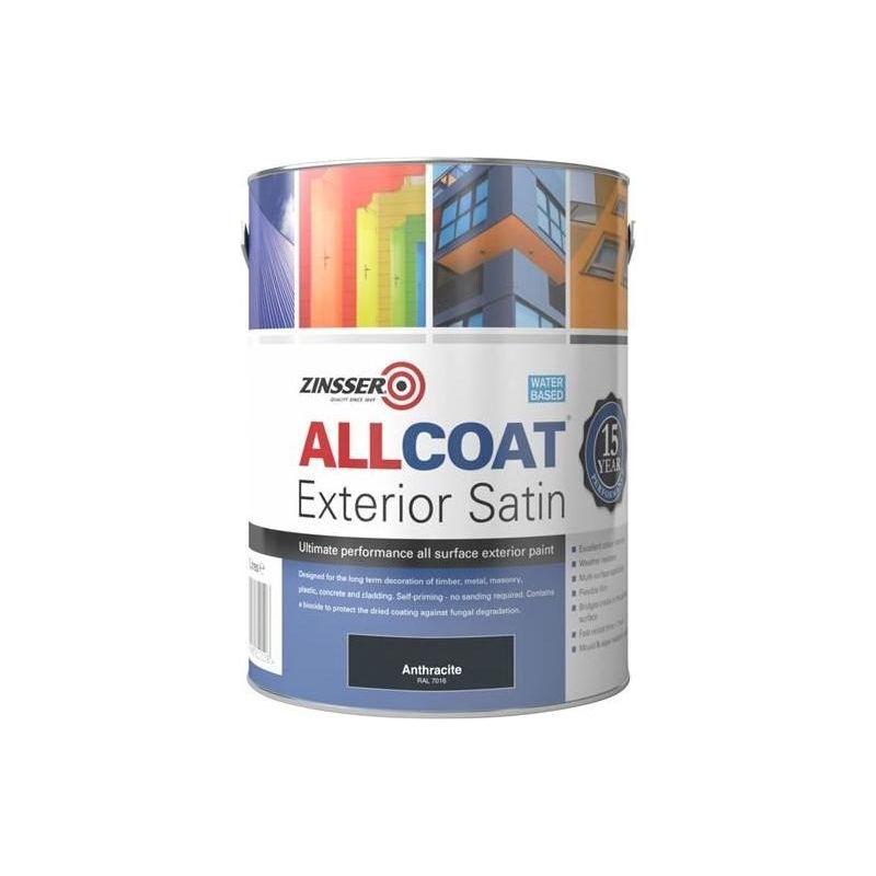 Zinsser AllCoat® Exterior Anthracite 2.5 litre Zinsser - RockBottom Northampton