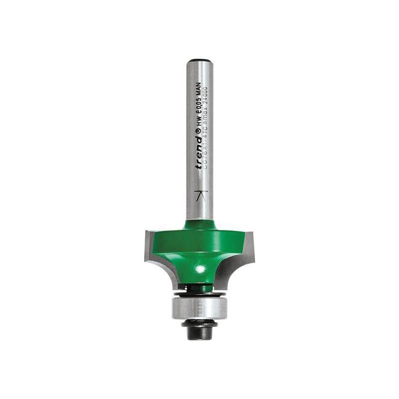 Trend C076 x 1/4 TCT Bearing Guided Ovolo & Round Over 6.3mm Radius Trend - RockBottom Northampton