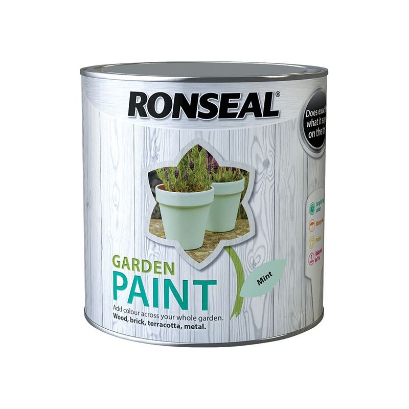 Ronseal Garden Paint Mint 2.5 litre Ronseal - RockBottom Nothampton