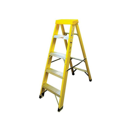 Zarges Fibreglass Swingback Steps Open, 1.33m Closed 1.47m 5 Rungs Zarges - RockBottom Northampton