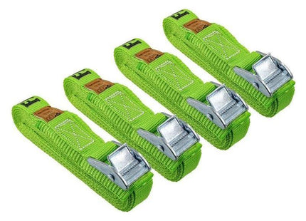 Faithfull Cam Buckle Tie-Downs 5m x 25mm, 4 Piece Faithfull - RockBottom Northampton