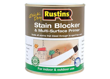 Rustins Quick Dry Stain Block & Multi Surface Primer 250ml Rustins - RockBottom Nothampton