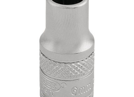 Draper Socket, 1/4" Sq. Dr., 6mm 16510 Draper - Town Tools 