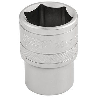 Draper 6 Point Metric Socket, 1/2" Sq. Dr., 20mm 16610 Draper - Town Tools 