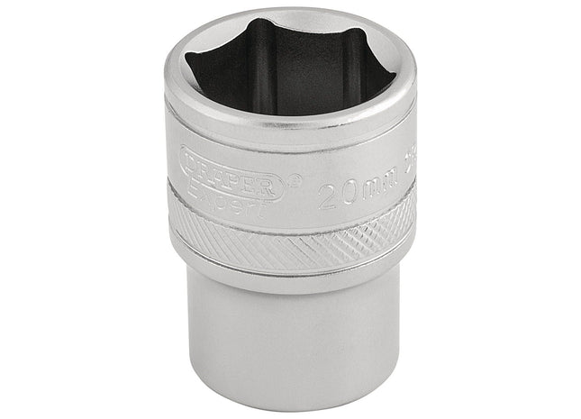 Draper 6 Point Metric Socket, 1/2" Sq. Dr., 20mm 16610 Draper - Town Tools 