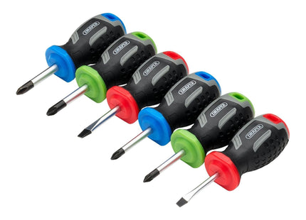 Draper Stubby Soft Grip Screwdriver Set (6 Piece) Draper - Town Tools