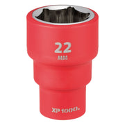 Draper XP1000 VDE Socket, 3/8" Sq. Dr., 22mm Draper - Town Tools