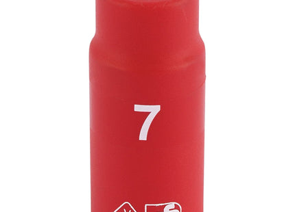 Draper Fully Insulated VDE Socket, 1/4" Sq. Dr., 7mm 31325 Draper - Town Tools 
