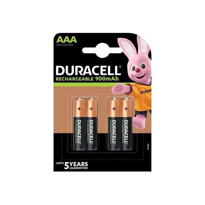 Duracell AAA Cell 900Mah Rechargeable Batteries (Pack 4) Duracell - RockBottom Northampton