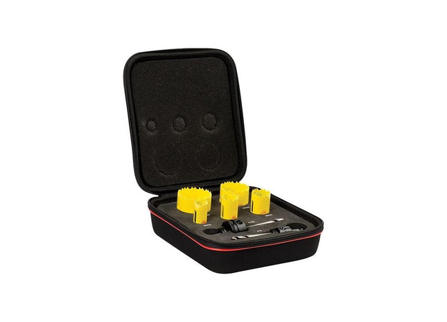 Starrett KDC05021 Deep Cut Bi-Metal Electrician's Holesaw Kit, 7 Piece Starrett - RockBottom Nothampton