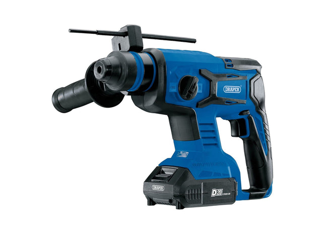 Draper D20 20V Brushless SDS+ Rotary Hammer Drill, 2 x 2.0Ah Batteries, 1 x Char Draper - Town Tools 