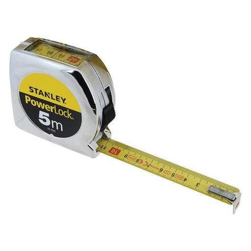 Stanley® Hand Tools PowerLock® Top Reader Tape 5m (Width 19mm) STANLEY® Hand Tools - RockBottom Nothampton