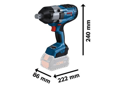 Bosch GDS 18V-1050 H Pro BITURBO 3/4in Impact Wrench 18V Bare Unit Bosch - RockBottom Northampton