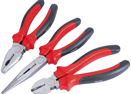 Draper Draper Redline 190mm Pliers Set with Soft Grip Handles (3 Piece) Draper - Town Tools