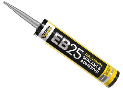 Everbuild Sika EB25 Hybrid Sealant Adhesive Anthracite 300ml Everbuild Sika - RockBottom Northamptin
