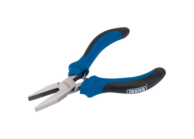 Draper Soft Grip Flat Nose Mini Pliers, 115mm Draper - Town Tools