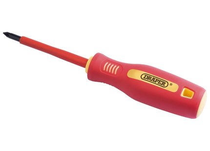 Draper Fully Insulated Soft Grip Cross Slot Screwdriver, No.1 x 80mm 46528 Draper - Town Tools 