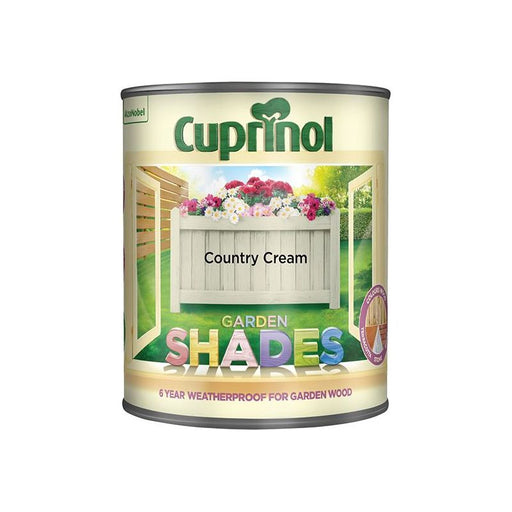 Cuprinol Garden Shades Country Cream 1 litre Cuprinol - RockBottom Northampton