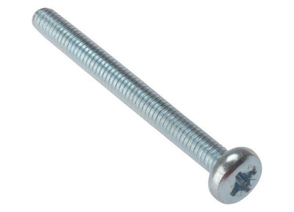 Forgefix Machine Screw Pozi Compatible Pan Head ZP M5 x 30mm Bag 25 ForgeFix - RockBottom Northampton