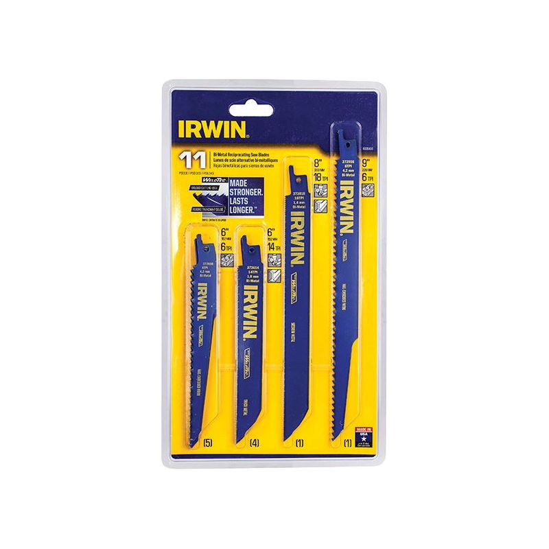 Irwin® Bi-Metal Reciprocating Blade Set, 11 Piece IRWIN® - RockBottom Northampton