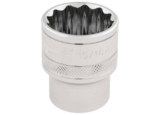 Draper HI-TORQ 12 Point Socket, 1/2" Sq. Dr., 15/16" 33724 Draper - Town Tools 