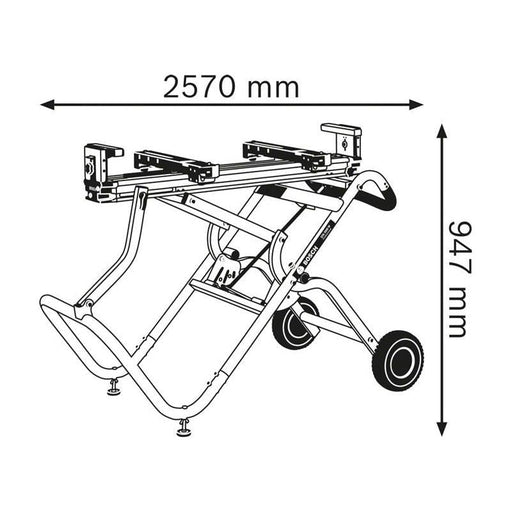Bosch GTA 2500 W Professional Mitre Saw Stand Bosch - RockBottom Northampton