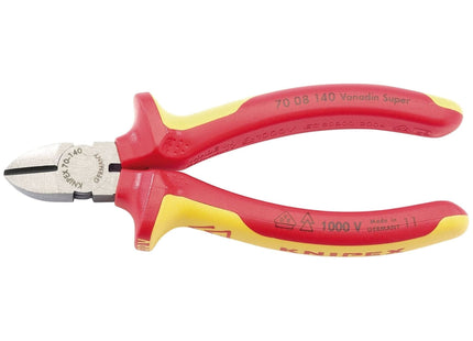 Draper Knipex 70 08 140UKSBE VDE Fully Insulated Diagonal Side Cutters, 140mm Draper - Town Tools 