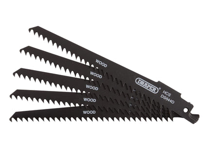 Draper Reciprocating Saw Blades for Wood and Plastic Cutting, 150mm, 6tpi (Pack Draper - Town Tools 