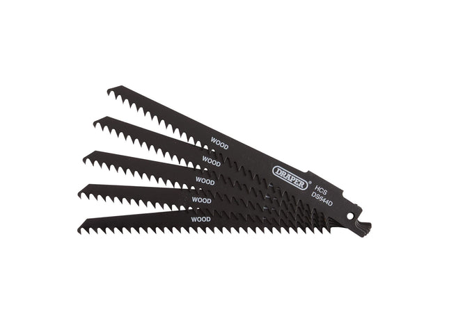 Draper Reciprocating Saw Blades for Wood and Plastic Cutting, 150mm, 6tpi (Pack Draper - Town Tools 