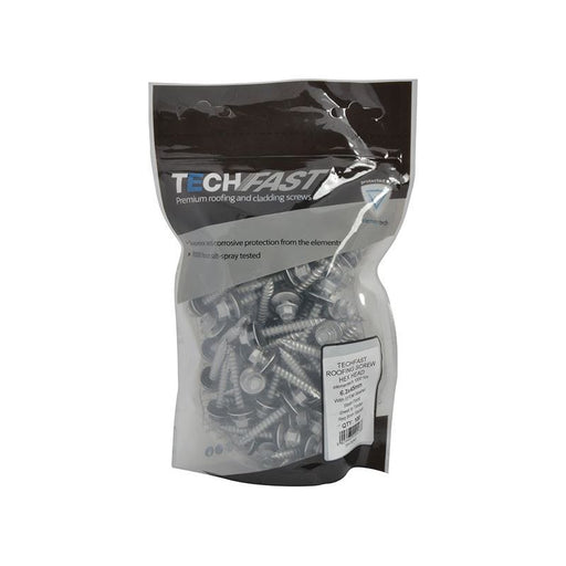Forgefix TechFast Hex Head Screw Sheet to Timber 6.3 x 45mm Pack 100 ForgeFix - RockBottom Northampton