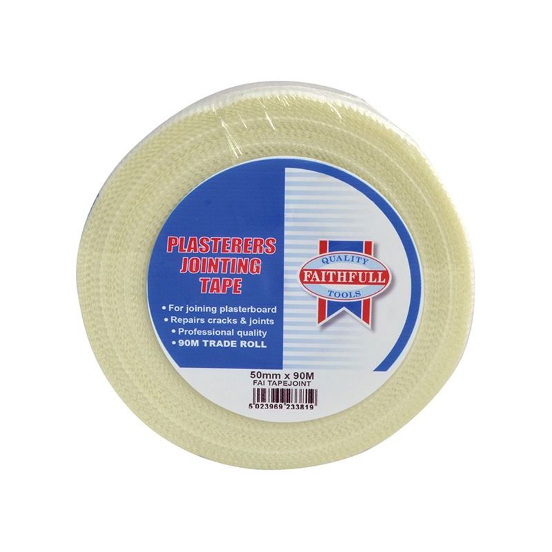 Faithfull PT1-50 Plasterer's Joint Tape 50mm x 90m Faithfull - RockBottom Northampton