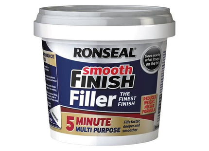 Ronseal 5 Minute Multipurpose Smooth Finish Filler Tub 290ml Ronseal - RockBottom Nothampton