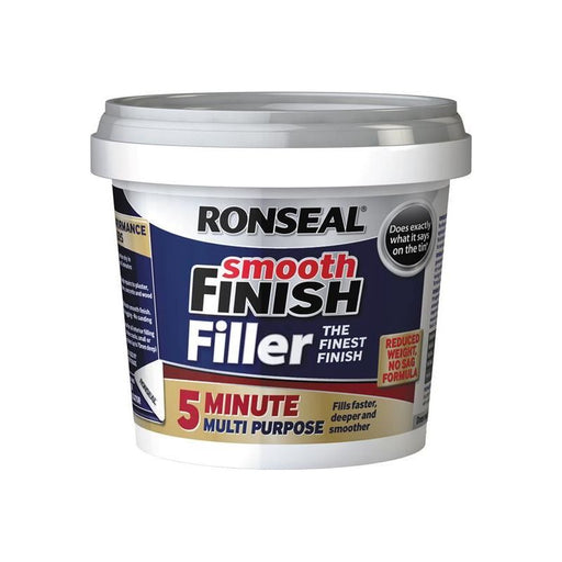 Ronseal 5 Minute Multipurpose Smooth Finish Filler Tub 290ml Ronseal - RockBottom Nothampton