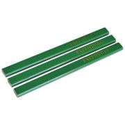 Faithfull Carpenter's Pencils - Green / Hard (Pack 3) Faithfull - RockBottom Northampton