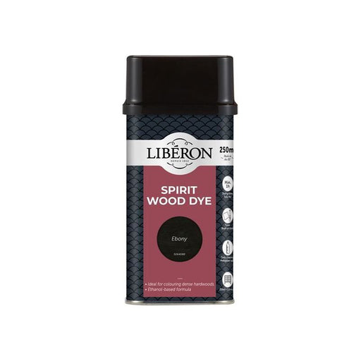 Liberon Spirit Wood Dye Ebony 250ml Liberon - RockBottom Northampton