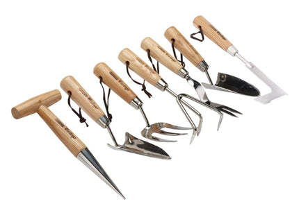 Draper Heritage Stainless Steel Garden Tool Set with Ash Handles (7 Piece) Draper - Town Tools 