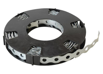 Forgefix Contractor Galvanised Fixing Band Medium Duty 12mm x 0.7 x 10m Box 1 ForgeFix - RockBottom Northampton